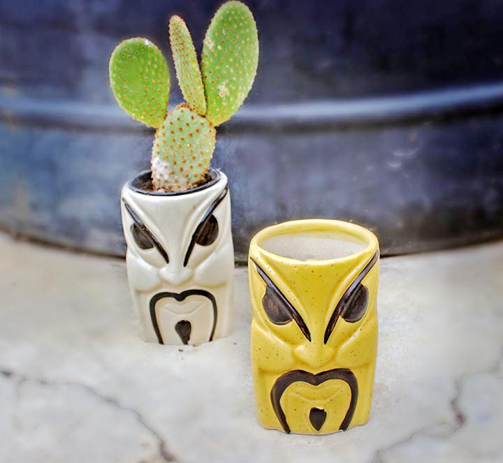 Angry Men Ceramic Planter – Set of 2 (without Plant) – Truly Earthy