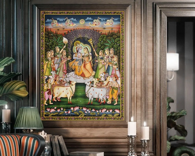 Discover the Spiritual Beauty: Buy Handmade Krishna Paintings Online