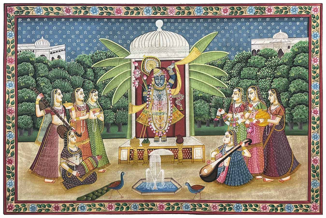 sharad purnima pichwai painting