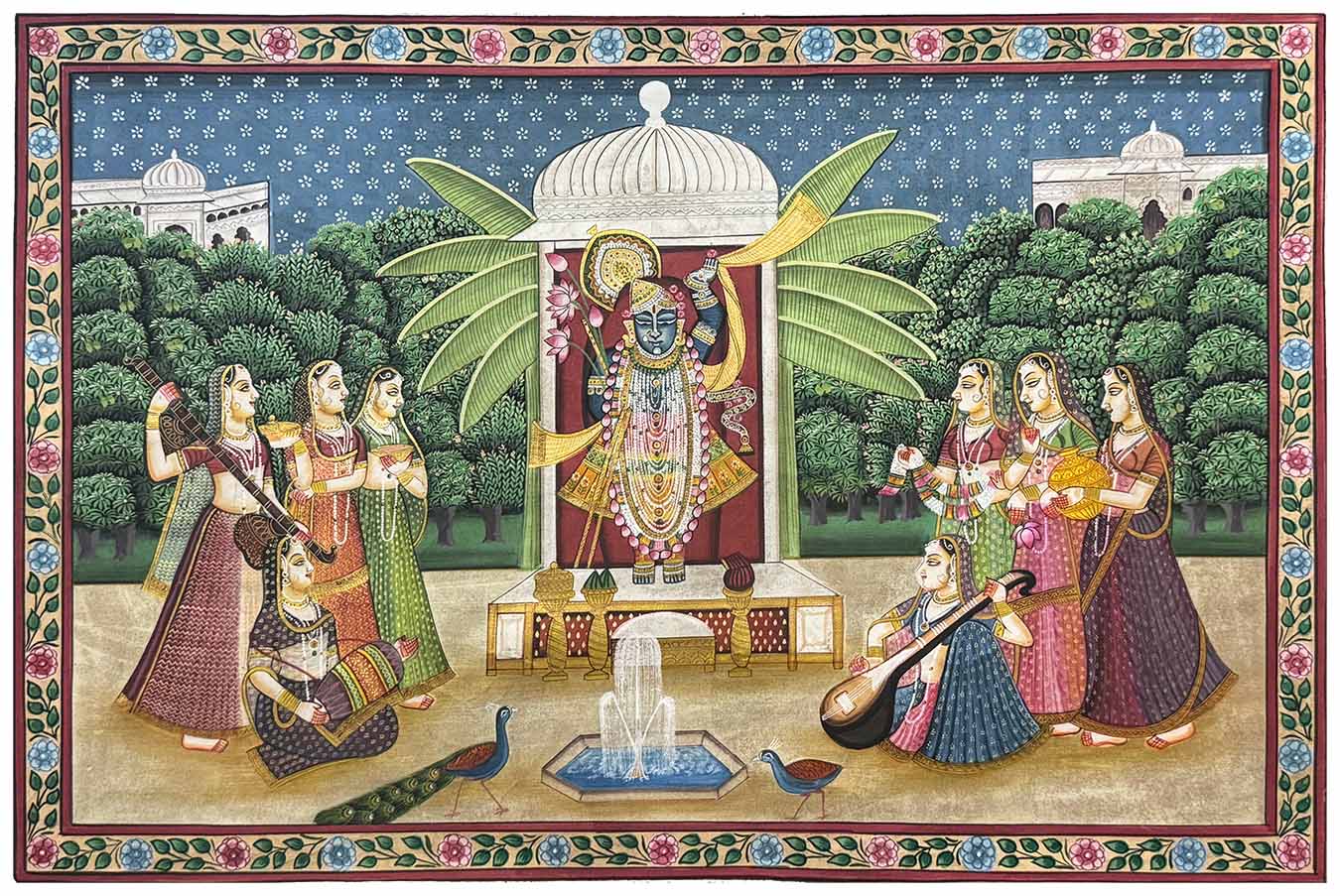 sharad purnima pichwai painting