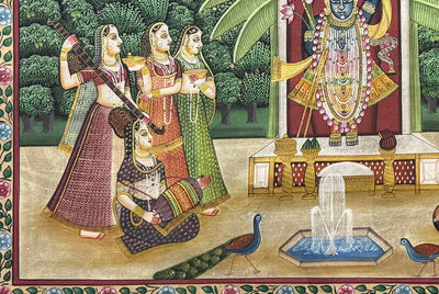 sharad purnima pichwai painting_3