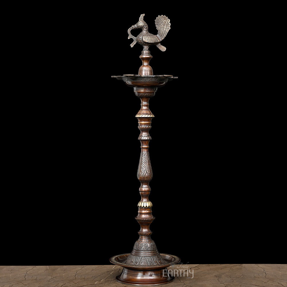 brass oil lamp, angel 2