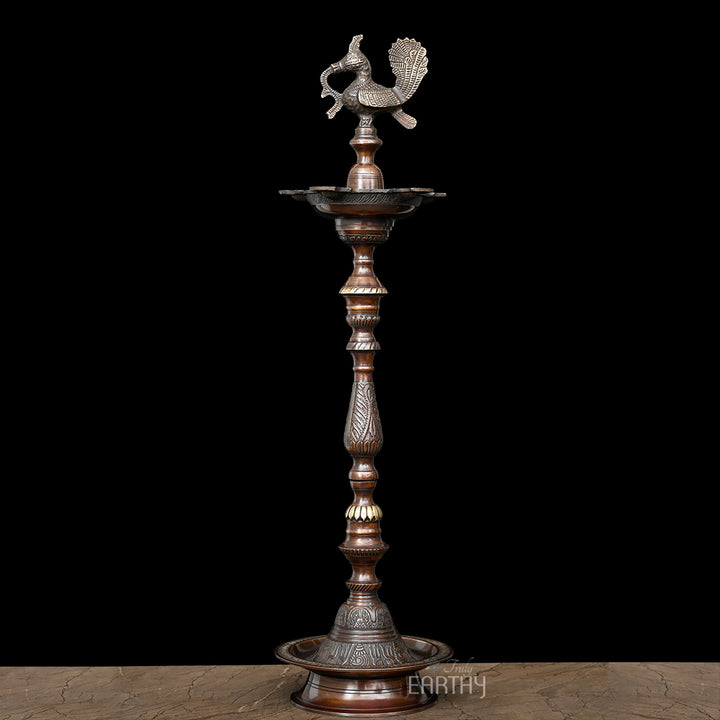 brass oil lamp, angel 2