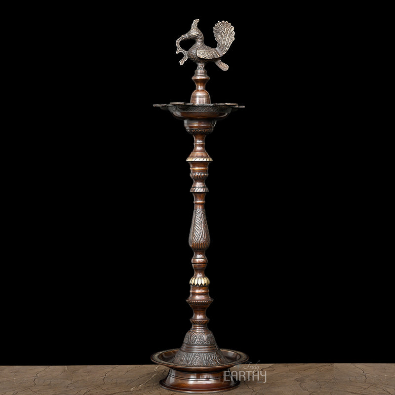 brass oil lamp, angel 2