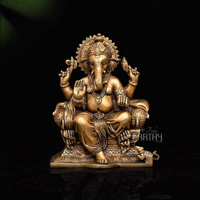 brass ganesha statue