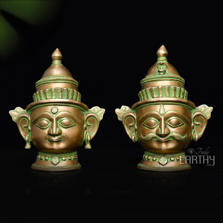 Shiva &amp; Gauri Mukhlingam Mask, angel 2