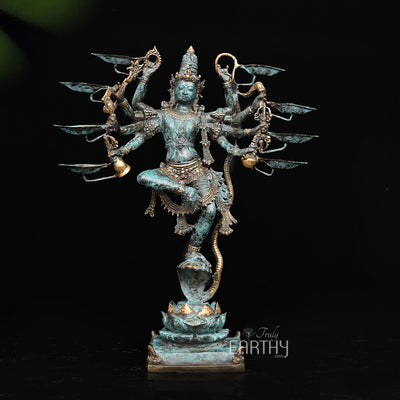 bronze krishna sculpture