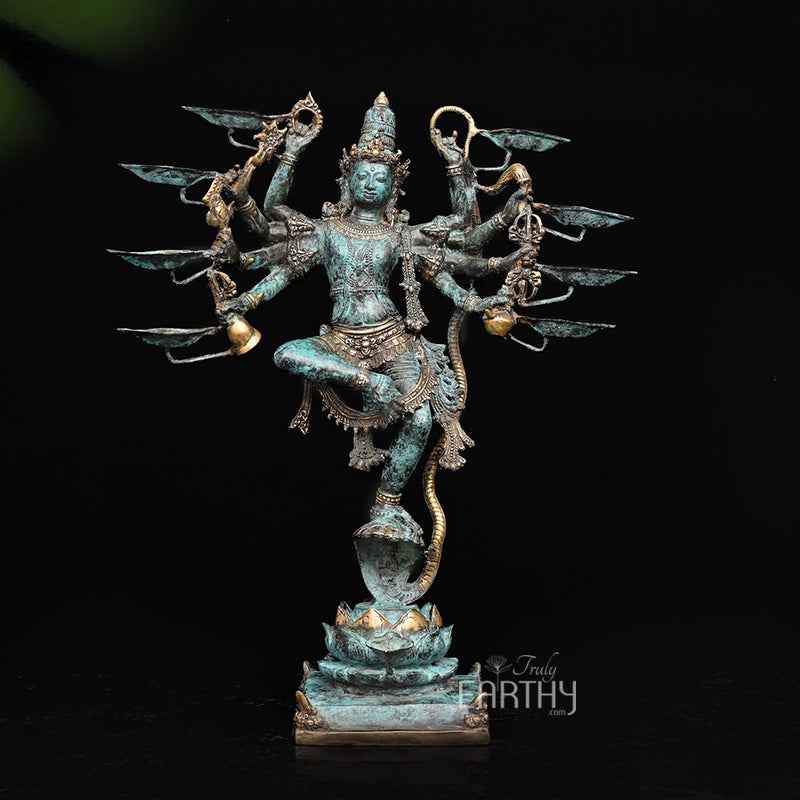 bronze krishna sculpture