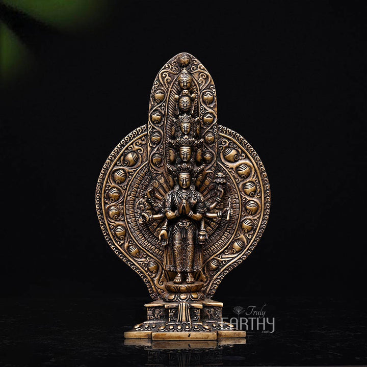 Brass Avalokiteshvara Idol