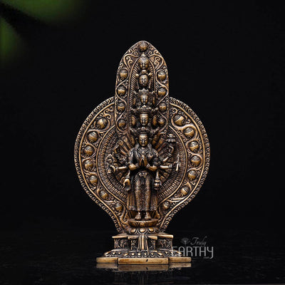 Brass Avalokiteshvara Idol