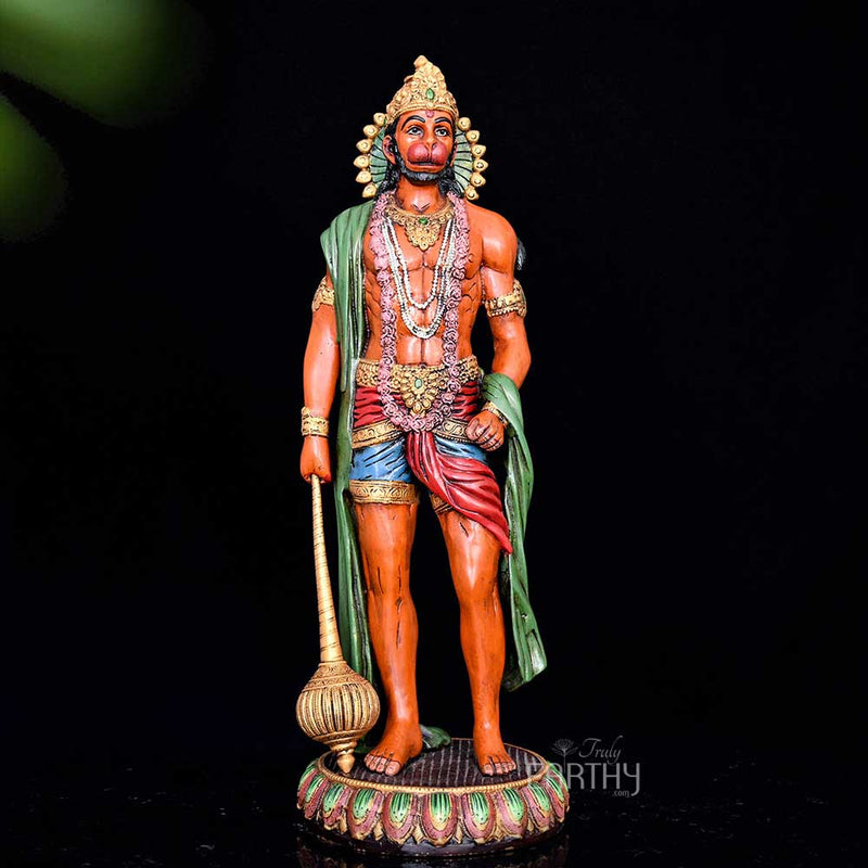 brass hanuman ji statue