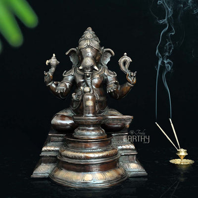 antique ganesha statue