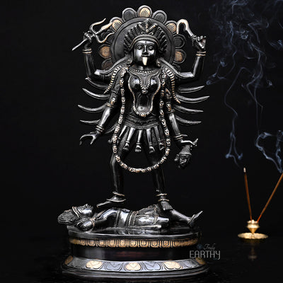 brass kali idol