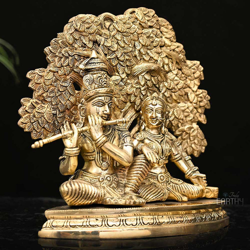 brass radha krishna, angel 2