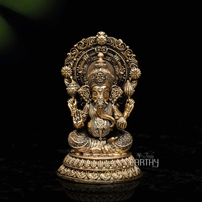 Superfine Ganpati Statue (Miniature Brass Statue)