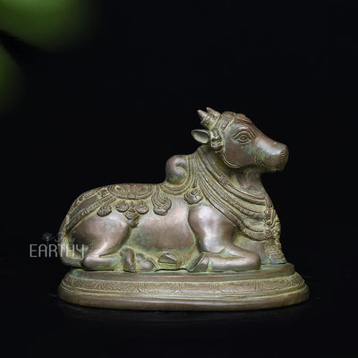 Brass Vintage Nandi Idol