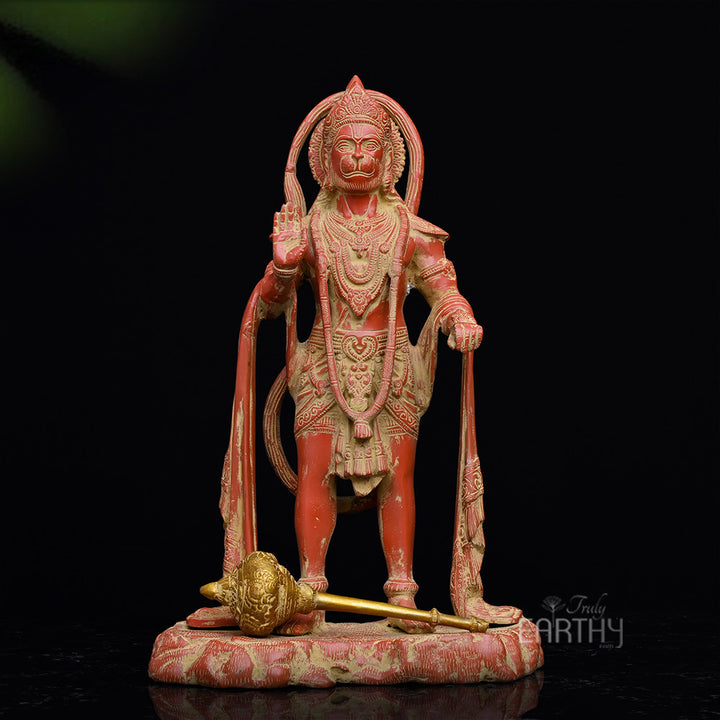 brass hanuman ji statue