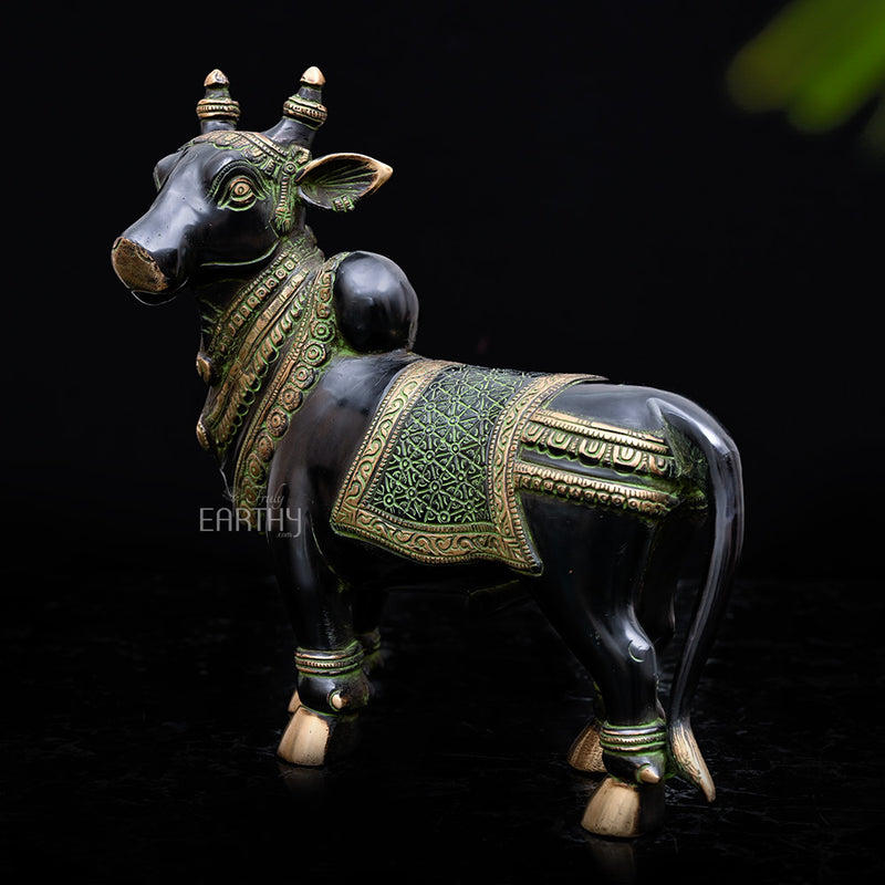 brass nandi statue, angel 2