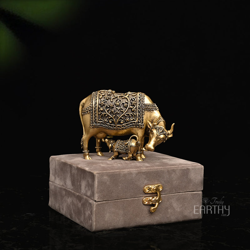 brass cow for bulk gifting
