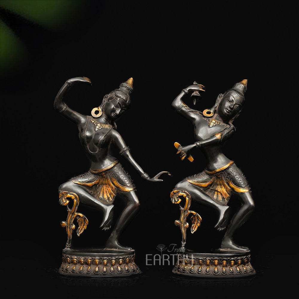 dancing shiva parvati statue