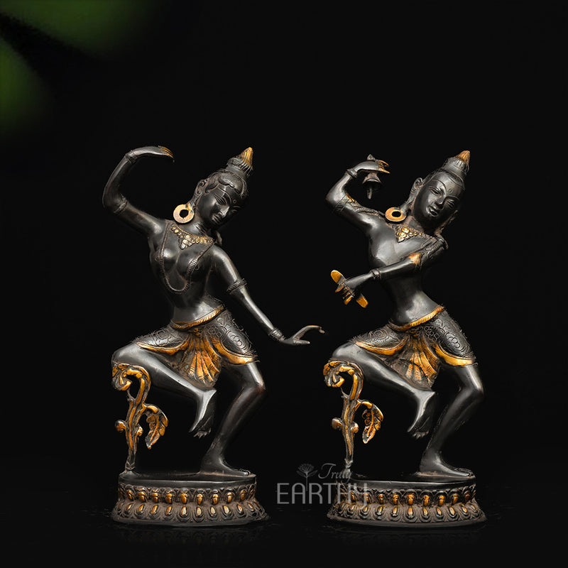 dancing shiva parvati statue