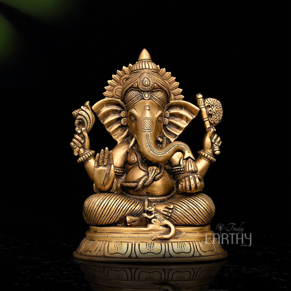 brass ganpati statue