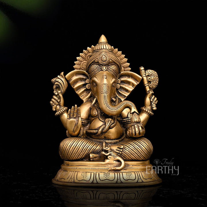 brass ganpati statue