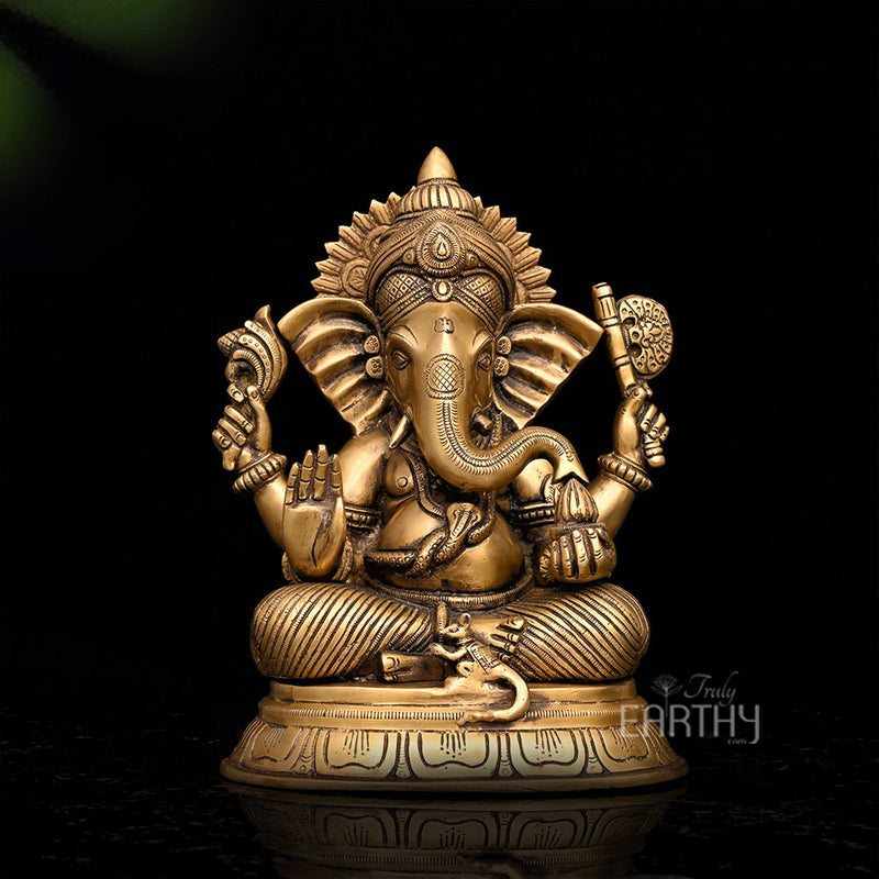 brass ganpati statue