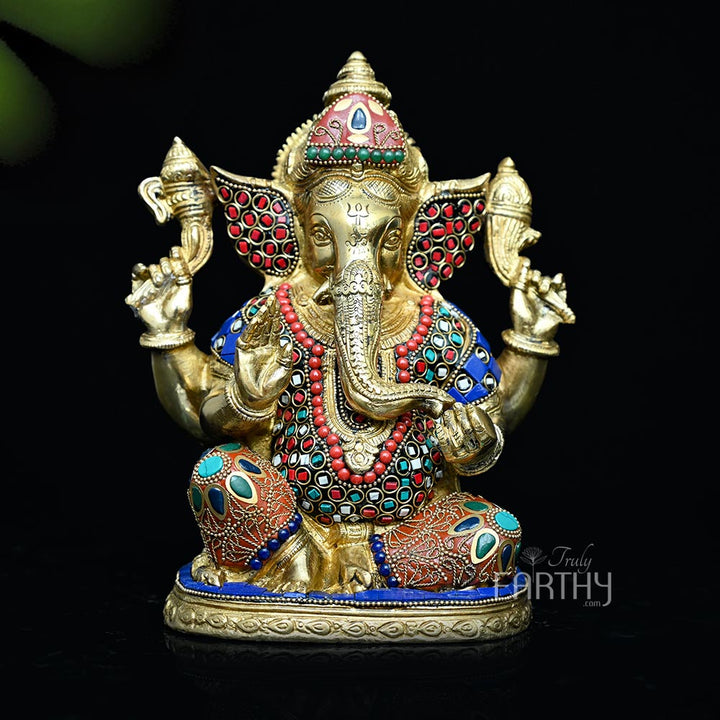 brass ganesha statue