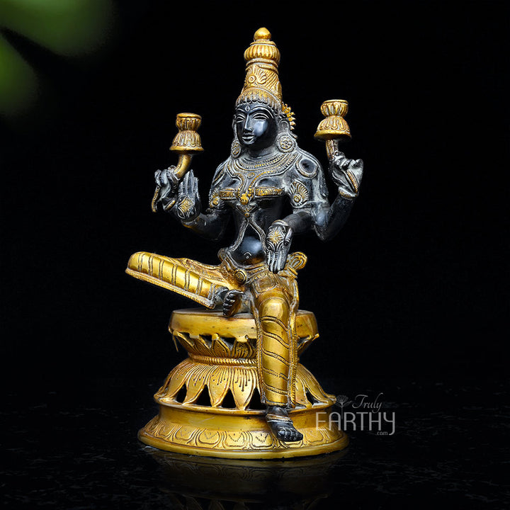 brass laxmi ji statue, angel 2