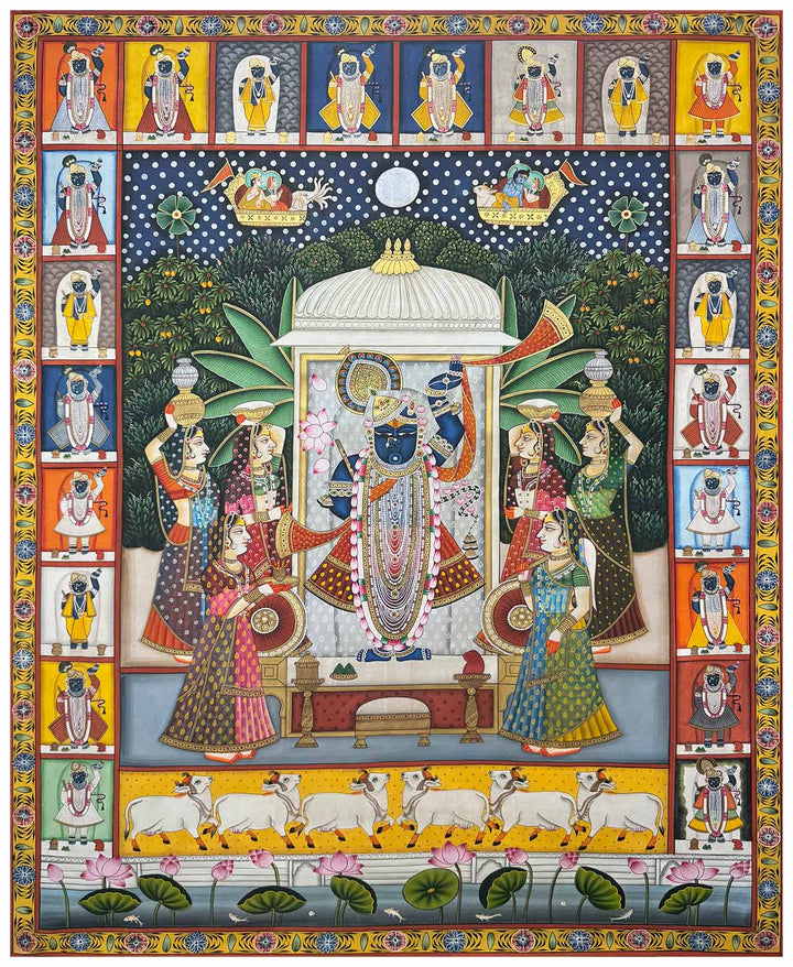 sharad purnima pichwai painting