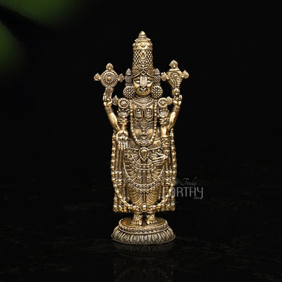 Small Superfine Tirupati Balaji Brass Statue