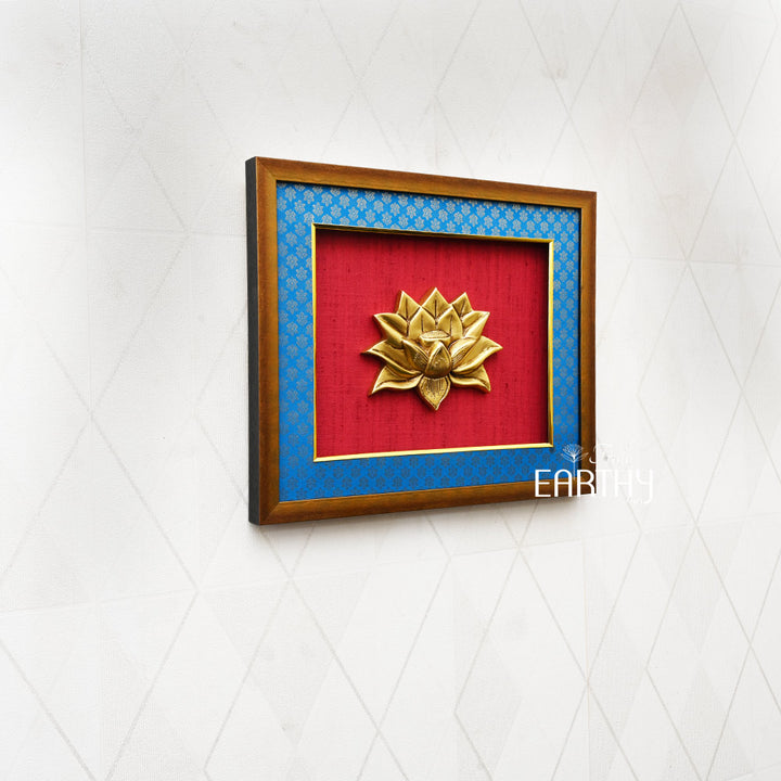 Brass Lotus Wall Hanging Frame