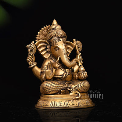 brass ganpati statue_2