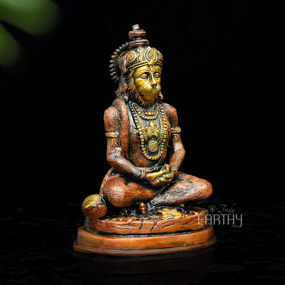 brass hanuman ji statue, angel 3