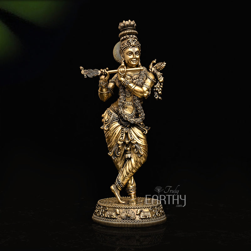 Superfine Brass Lord Krishna (35 cm)
