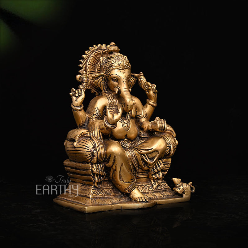 brass ganesha statue_3