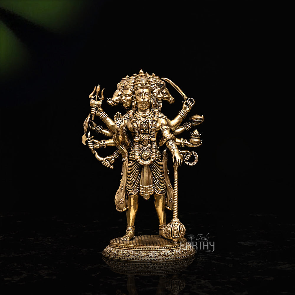 Superfine Brass Panchmukhi Hanuman Ji