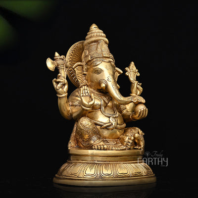 brass ganesha idol_2