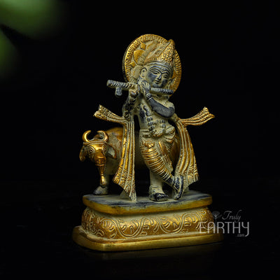 Brass Krishna Idol