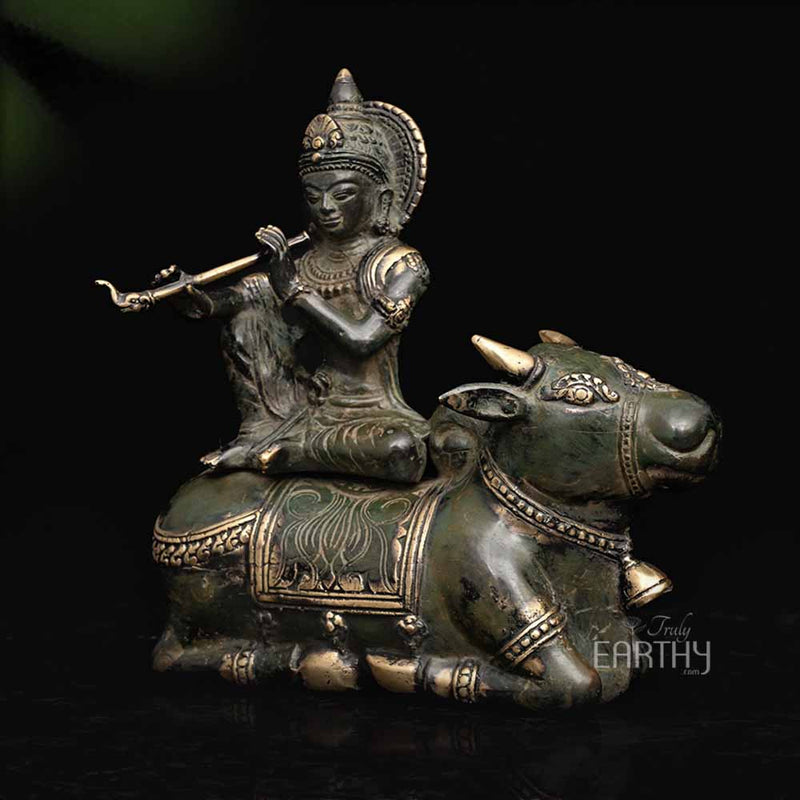 bronze krishna sculpture_2