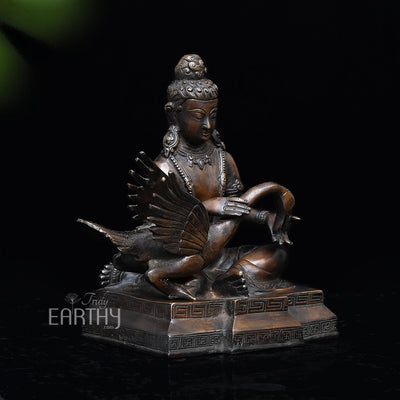 Lord Buddha with Swan l Brass Statue
