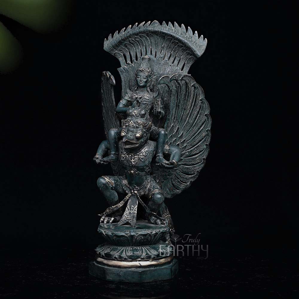 bronze vishnu statue