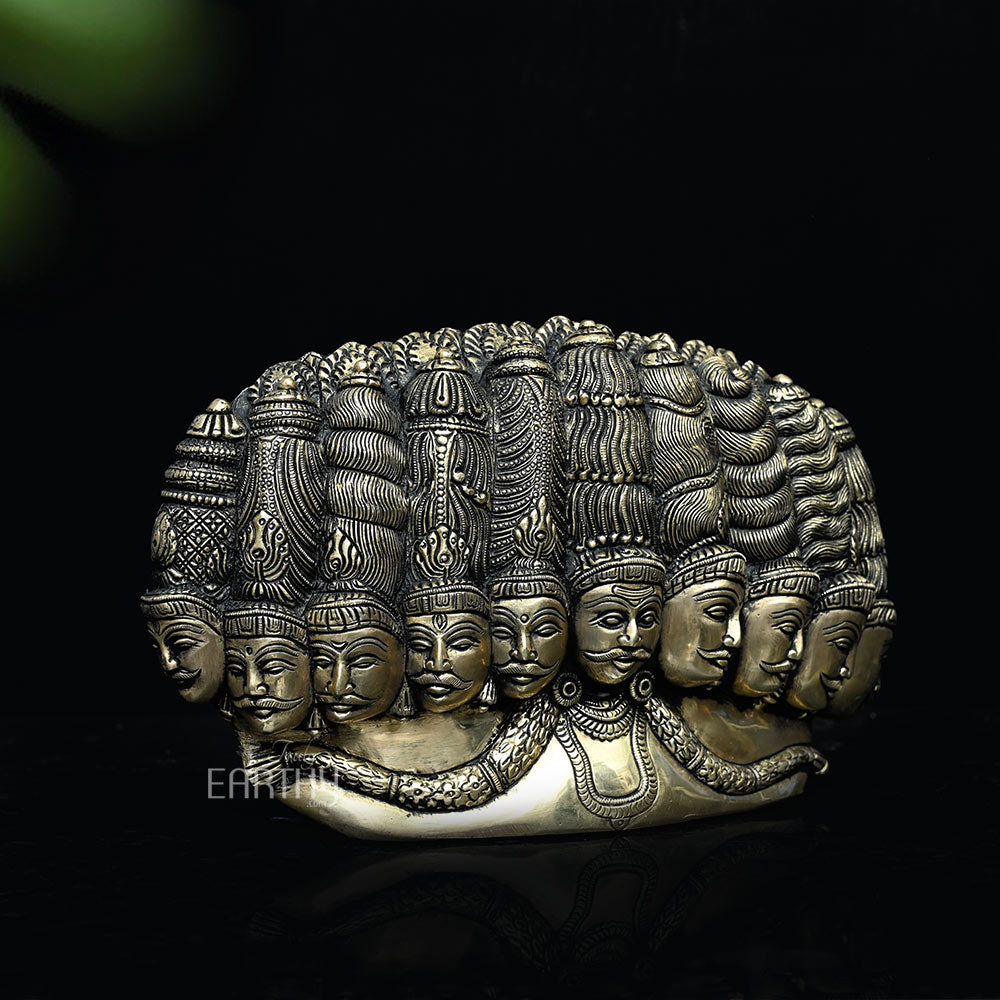 Brass 10 Headed Ravana &amp; Mandodri