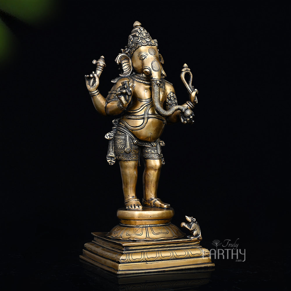 brass standing ganesha, angel 2