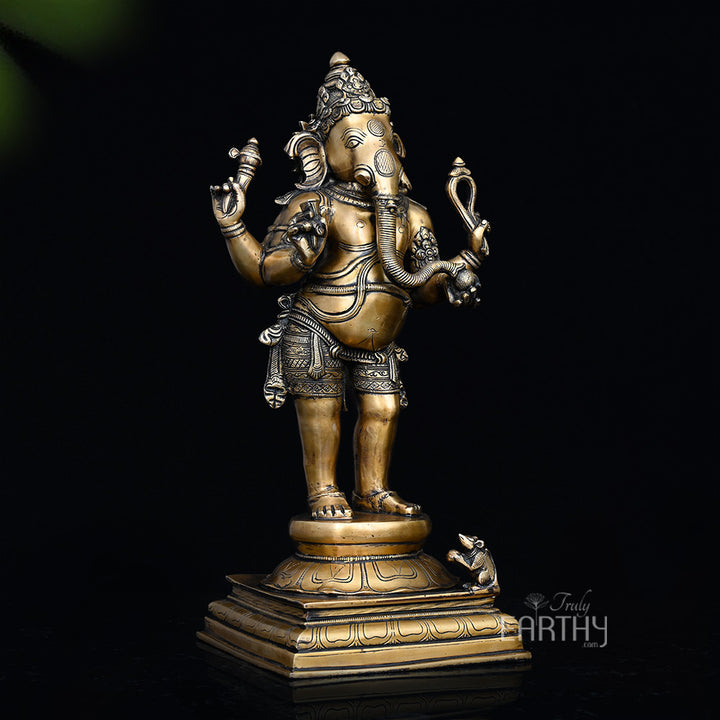 brass standing ganesha, angel 2