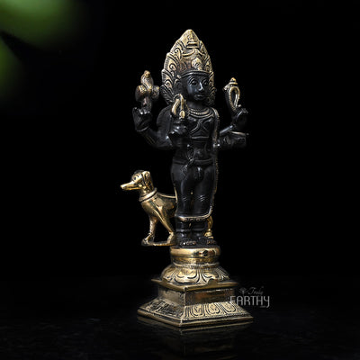 Brass Kaal Bhairava Statue