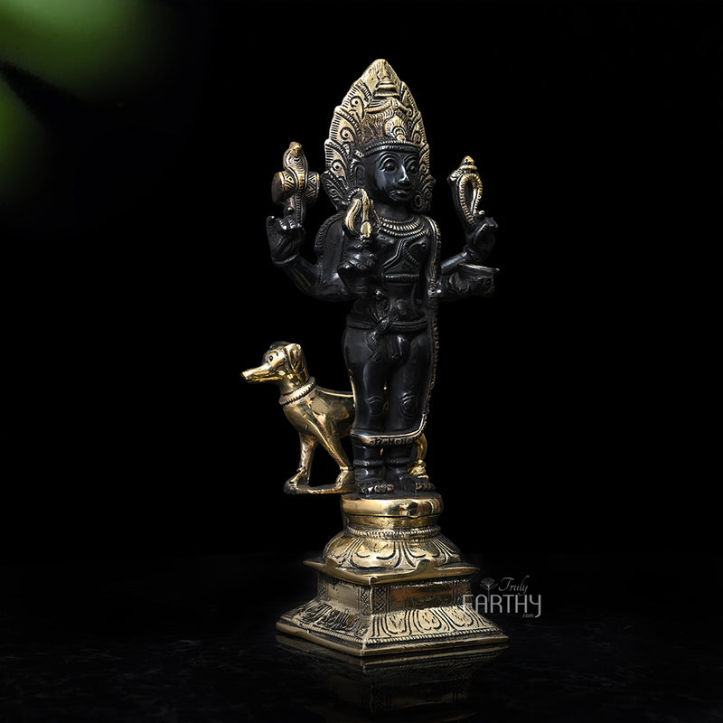 Brass Kaal Bhairava Statue
