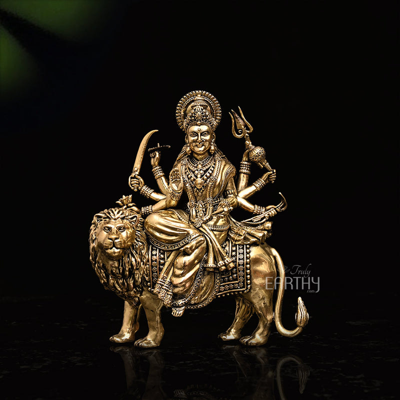 Superfine Durga Statue (Brass)
