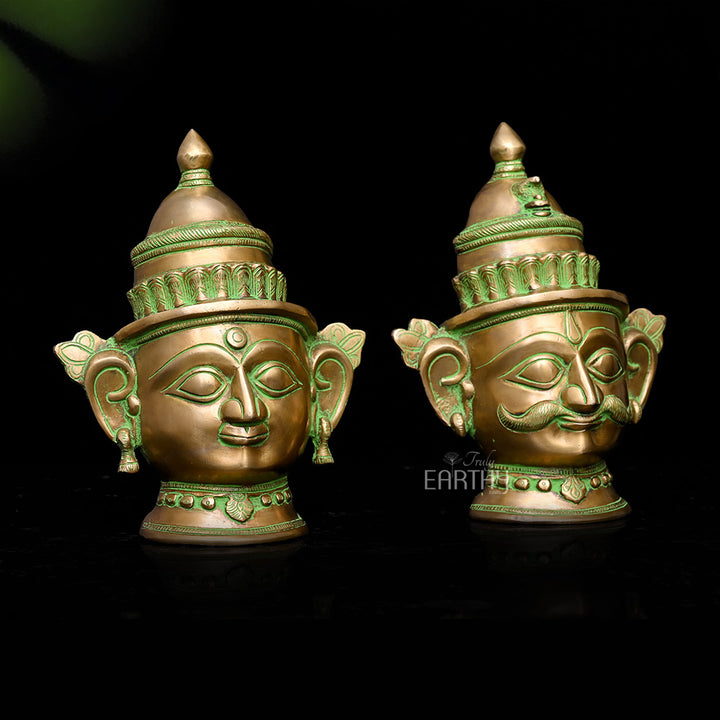 Shiva &amp; Gauri Mukhlingam Mask